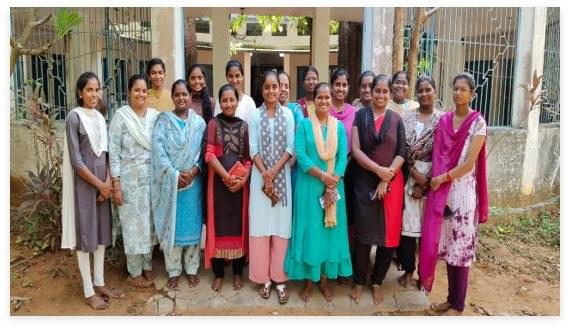 Learners on the Bhagavatula Charitable Trust skill development programme near Vizag