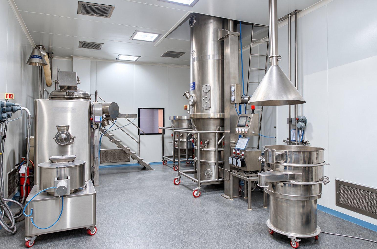 The pellets and granules processing suite at the VPL Facility